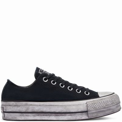 Converse Chuck Taylor All Star Platform Smoked Canvas - Miesten Tennarit - Mustat